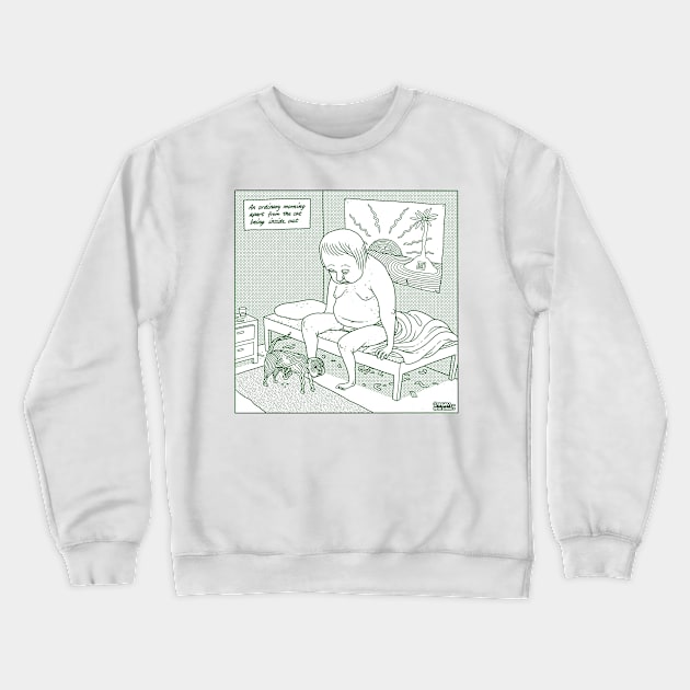 An Ordinary Morning Crewneck Sweatshirt by tom af brockbrock